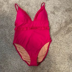 NWT J.Crew Bathing Suit. Size 14. Pink.